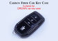 Glossy Black Twill Nissan Carbon Fiber Car Case